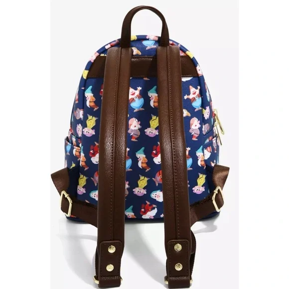 Disney Snow White and the Seven Dwarfs Allover Print Mini Backpack - Picture 2 of 3